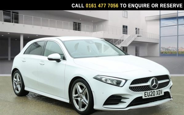 Used 2020 WHITE MERCEDES-BENZ A-CLASS Hatchback 1.3 A200 AMG Line Hatchback 5dr Petrol Manual Euro 6 (s/s) (163 ps) (reg. 2020-07-23) for sale in Stockport