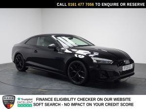 Used 2021 BLACK AUDI A5 Coupe 2.0 TFSI 35 Edition 1 Coupe 2dr Petrol S Tronic Euro 6 (s/s) (150 ps) (reg. 2021-07-02) for sale in Stockport