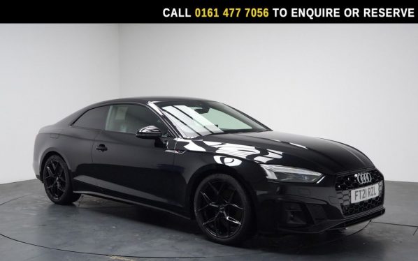 Used 2021 BLACK AUDI A5 Coupe 2.0 TFSI 35 Edition 1 Coupe 2dr Petrol S Tronic Euro 6 (s/s) (150 ps) (reg. 2021-07-02) for sale in Stockport
