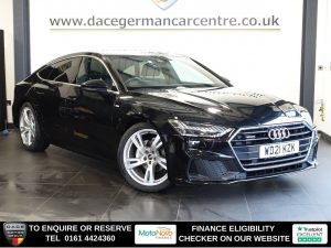 Used 2021 BLACK AUDI A7 Hatchback 2.0 TDI 40 S line Sportback 5dr Diesel S Tronic quattro Euro 6 (s/s) (204 ps) (reg. 2021-06-18) for sale in Altrincham