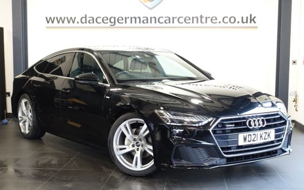 Used 2021 BLACK AUDI A7 Hatchback 2.0 TDI 40 S line Sportback 5dr Diesel S Tronic quattro Euro 6 (s/s) (204 ps) (reg. 2021-06-18) for sale in Altrincham