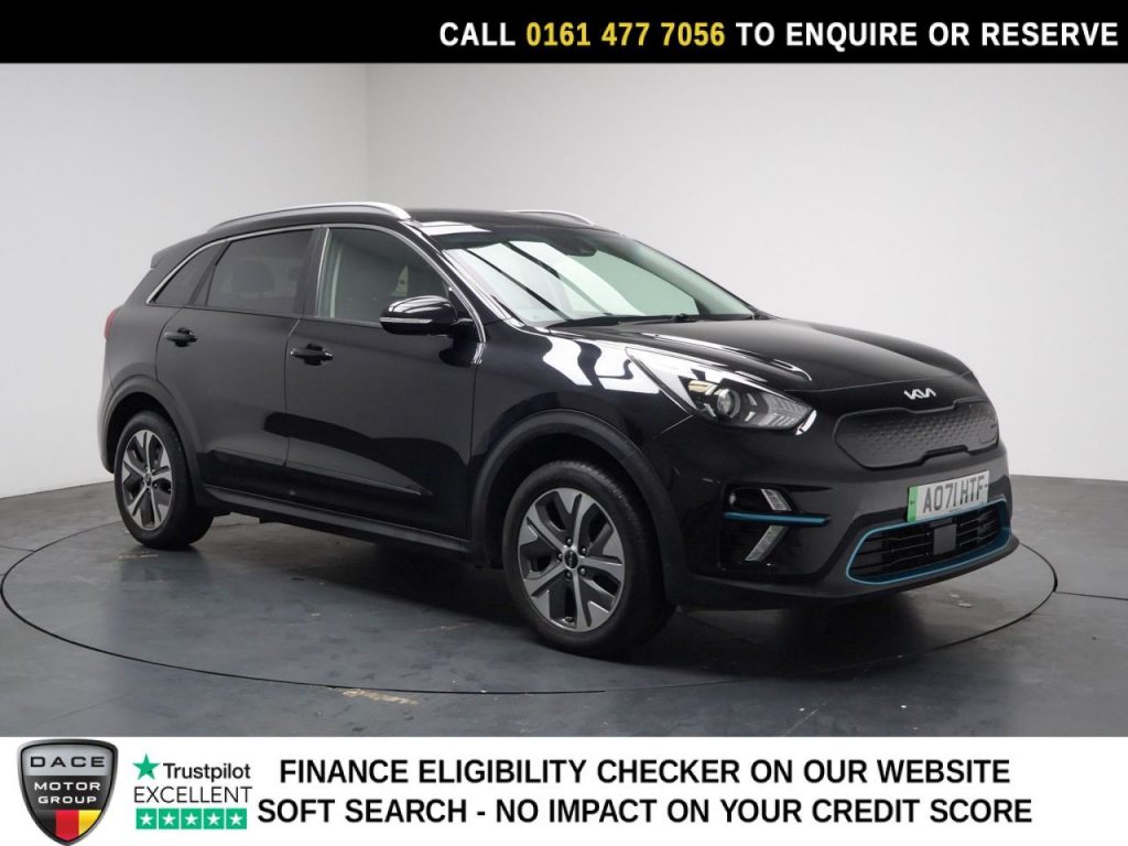 Used 2021 BLACK KIA NIRO SUV 39kWh 2 SUV 5dr Electric Auto (134 bhp) (reg. 2021-09-22) for sale in Stockport