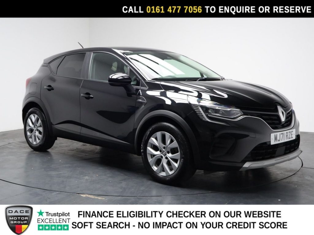 Used 2021 BLACK RENAULT CAPTUR SUV 1.0 TCe Iconic SUV 5dr Petrol Manual Euro 6 (s/s) (90 ps) (reg. 2021-10-18) for sale in Stockport