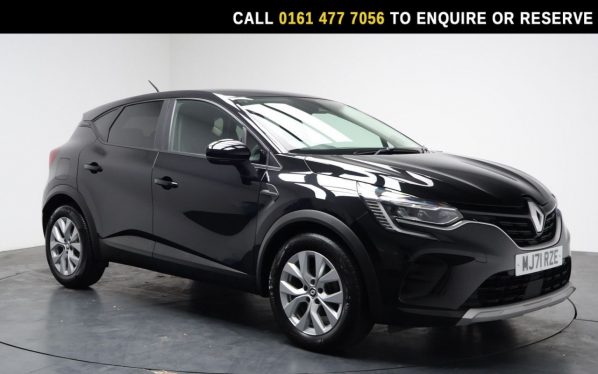 Used 2021 BLACK RENAULT CAPTUR SUV 1.0 TCe Iconic SUV 5dr Petrol Manual Euro 6 (s/s) (90 ps) (reg. 2021-10-18) for sale in Stockport