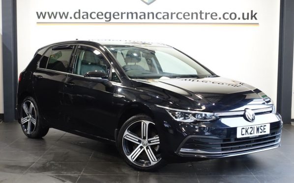 Used 2021 BLACK VOLKSWAGEN GOLF Hatchback 1.5 TSI Style Hatchback 5dr Petrol Manual Euro 6 (s/s) (150 ps) (reg. 2021-03-31) for sale in Altrincham