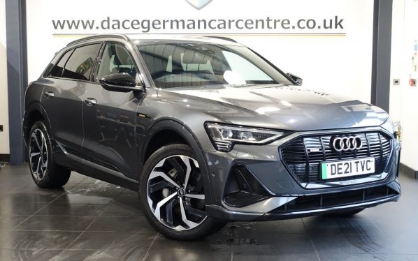 Used 2021 GREY AUDI E-TRON SUV 50 Black Edition SUV 5dr Electric Auto quattro 71.2kWh (313 ps) (reg. 2021-06-03) for sale in Altrincham