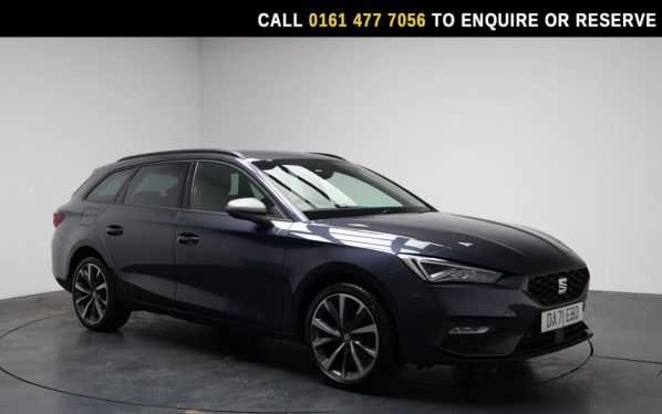 Used 2021 GREY SEAT LEON Estate 1.4 eHybrid 12.8kWh FR Sport Estate 5dr Petrol Plug-in Hybrid DSG Euro 6 (s/s) (204 ps) (reg. 2021-12-09) for sale in Stockport