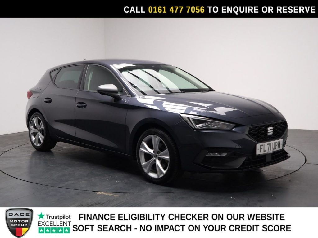 Used 2021 GREY SEAT LEON Hatchback 1.5 TSI EVO FR Hatchback 5dr Petrol Manual Euro 6 (s/s) (130 ps) (reg. 2021-12-17) for sale in Stockport