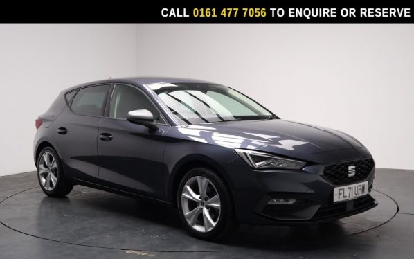 Used 2021 GREY SEAT LEON Hatchback 1.5 TSI EVO FR Hatchback 5dr Petrol Manual Euro 6 (s/s) (130 ps) (reg. 2021-12-17) for sale in Stockport