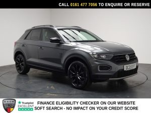 Used 2021 GREY VOLKSWAGEN T-ROC SUV 1.5 TSI EVO Black Edition SUV 5dr Petrol DSG Euro 6 (s/s) (150 ps) (reg. 2021-06-28) for sale in Stockport
