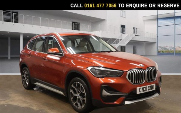 Used 2021 ORANGE BMW X1 SUV 2.0 20i xLine SUV 5dr Petrol DCT sDrive Euro 6 (s/s) (178 ps) (reg. 2021-05-21) for sale in Stockport