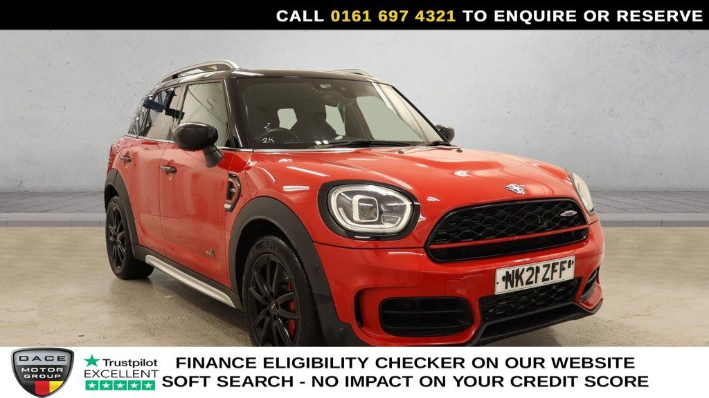 Used 2021 RED MINI COUNTRYMAN SUV 2.0 John Cooper Works SUV 5dr Petrol Auto ALL4 Euro 6 (s/s) (306 ps) (reg. 2021-03-01) for sale in Manchester