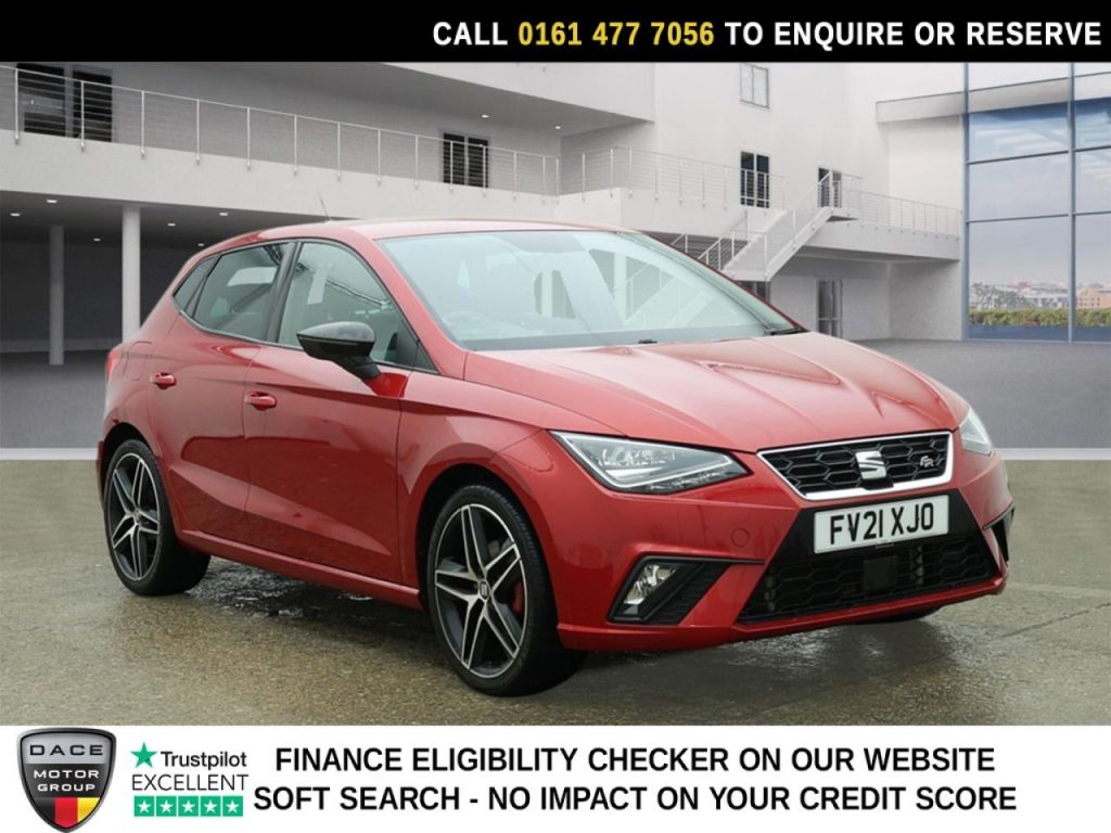 Used 2021 RED SEAT IBIZA Hatchback 1.0 TSI FR Sport Hatchback 5dr Petrol Manual Euro 6 (s/s) (110 ps) (reg. 2021-03-18) for sale in Stockport