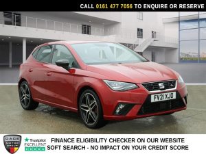 Used 2021 RED SEAT IBIZA Hatchback 1.0 TSI FR Sport Hatchback 5dr Petrol Manual Euro 6 (s/s) (110 ps) (reg. 2021-03-18) for sale in Stockport