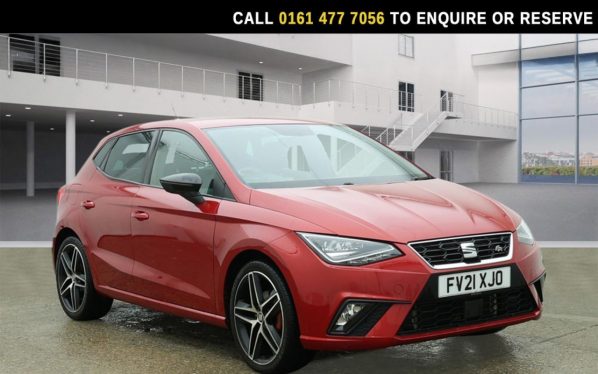 Used 2021 RED SEAT IBIZA Hatchback 1.0 TSI FR Sport Hatchback 5dr Petrol Manual Euro 6 (s/s) (110 ps) (reg. 2021-03-18) for sale in Stockport