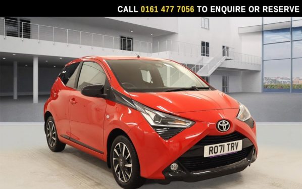 Used 2021 RED TOYOTA AYGO Hatchback 1.0 VVT-i x-trend Hatchback 5dr Petrol Manual Euro 6 (s/s) (71 ps) (reg. 2021-09-30) for sale in Stockport