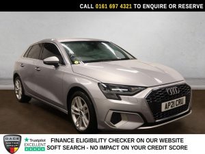 Used 2021 SILVER AUDI A3 Hatchback 1.0 TFSI 30 Sport Sportback 5dr Petrol Manual Euro 6 (s/s) (110 ps) (reg. 2021-04-09) for sale in Manchester