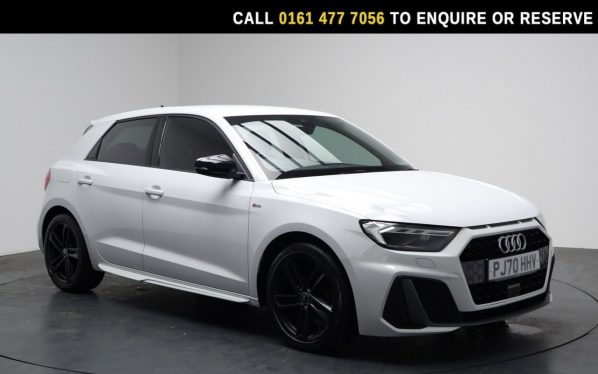 Used 2021 WHITE AUDI A1 Hatchback 1.0 TFSI 25 S line Sportback 5dr Petrol S Tronic Euro 6 (s/s) (95 ps) (reg. 2021-01-18) for sale in Stockport