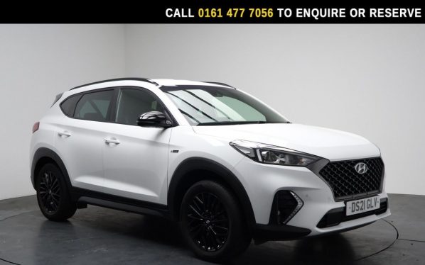Used 2021 WHITE HYUNDAI TUCSON SUV 1.6 GDi N Line SUV 5dr Petrol Manual Euro 6 (s/s) (132 ps) (reg. 2021-03-05) for sale in Stockport