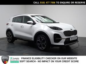 Used 2021 WHITE KIA SPORTAGE SUV 1.6 T-GDi GT-Line SUV 5dr Petrol DCT AWD Euro 6 (s/s) (174 bhp) (reg. 2021-05-25) for sale in Stockport