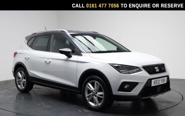 Used 2021 WHITE SEAT ARONA SUV 1.0 TSI FR SUV 5dr Petrol Manual Euro 6 (s/s) (110 ps) (reg. 2021-05-24) for sale in Stockport