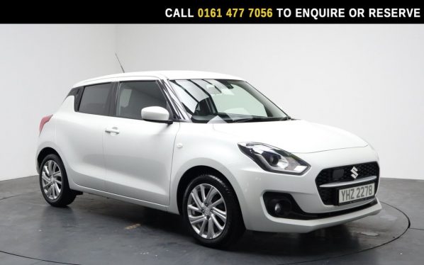Used 2021 WHITE SUZUKI SWIFT Hatchback 1.2 Dualjet MHEV SZ-T Hatchback 5dr Petrol Hybrid CVT Euro 6 (s/s) (83 ps) (reg. 2021-03-31) for sale in Stockport
