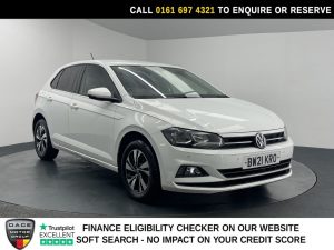 Used 2021 WHITE VOLKSWAGEN POLO Hatchback 1.0 TSI Match Hatchback 5dr Petrol Manual Euro 6 (s/s) (95 ps) (reg. 2021-07-08) for sale in Manchester