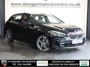 Used 2022 BLACK BMW 1 SERIES Hatchback 1.5 118i M Sport (LCP) Hatchback 5dr Petrol DCT Euro 6 (s/s) (136 ps) (reg. 2022-01-19) for sale in Altrincham