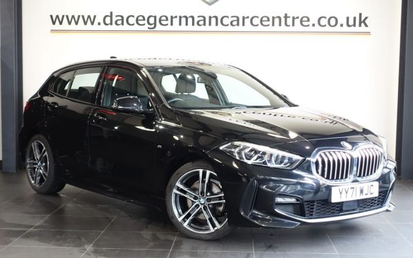 Used 2022 BLACK BMW 1 SERIES Hatchback 1.5 118i M Sport (LCP) Hatchback 5dr Petrol DCT Euro 6 (s/s) (136 ps) (reg. 2022-01-19) for sale in Altrincham