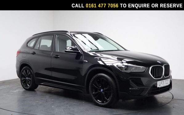 Used 2022 BLACK BMW X1 SUV 1.5 25e 10kWh Sport SUV 5dr Petrol Plug-in Hybrid Auto xDrive Euro 6 (s/s) (220 ps) (reg. 2022-02-21) for sale in Stockport