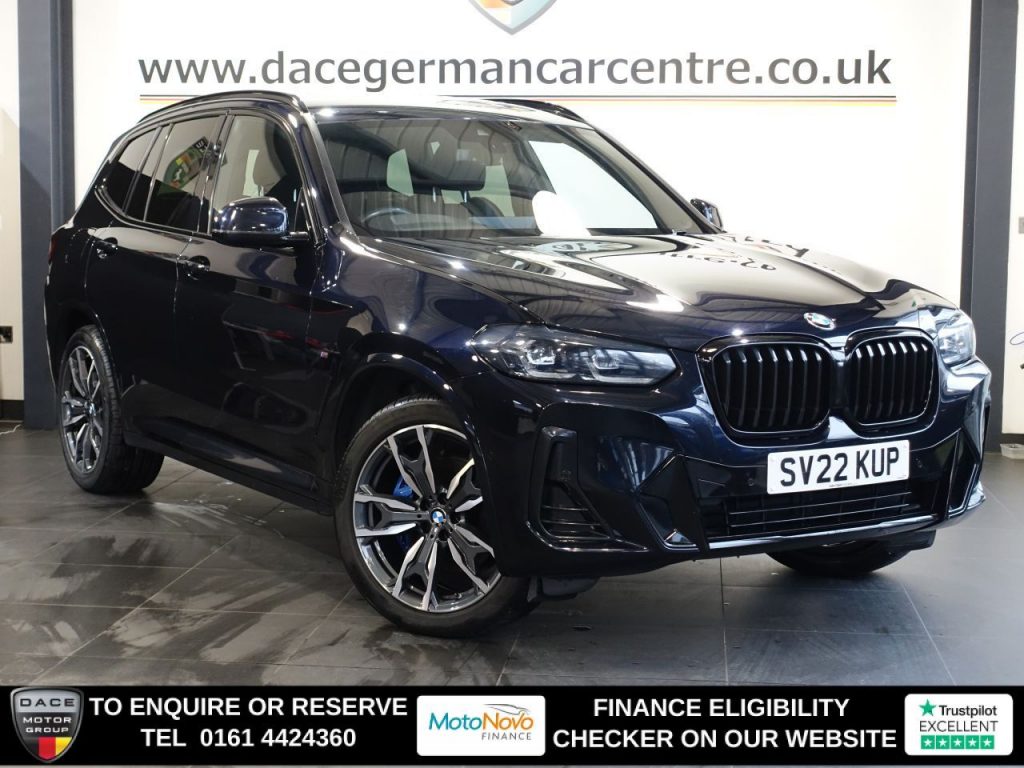 Used 2022 BLACK BMW X3 SUV 2.0 20d MHT M Sport SUV 5dr Diesel Hybrid Auto xDrive Euro 6 (s/s) (190 ps) (reg. 2022-03-02) for sale in Altrincham