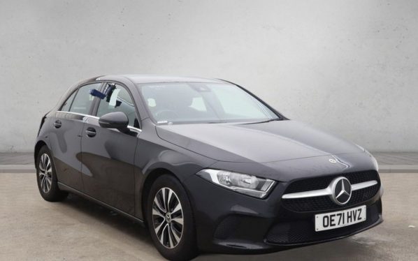 Used 2022 BLACK MERCEDES-BENZ A-CLASS Hatchback 1.3 A180 SE Hatchback 5dr Petrol Manual Euro 6 (s/s) (136 ps) (reg. 2022-02-07) for sale in Altrincham