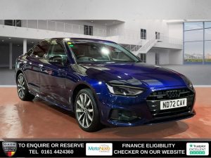 Used 2022 BLUE AUDI A4 Saloon 2.0 TDI 40 Sport Edition Saloon 4dr Diesel S Tronic quattro Euro 6 (s/s) (204 ps) (reg. 2022-10-28) for sale in Altrincham