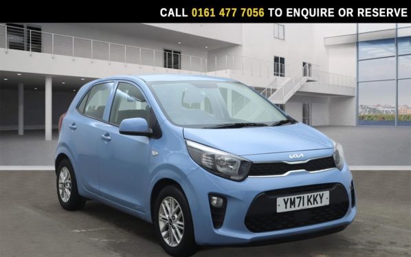 Used 2022 BLUE KIA PICANTO Hatchback 1.0 DPi 2 Hatchback 5dr Petrol Manual Euro 6 (s/s) (66 bhp) (reg. 2022-02-23) for sale in Stockport