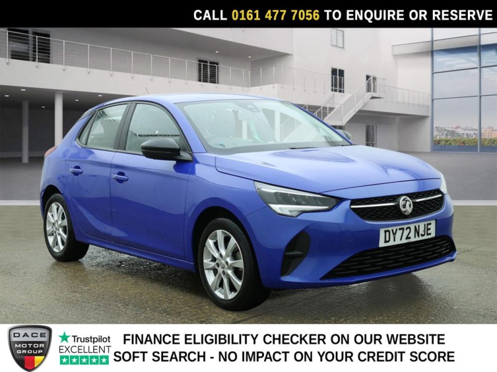 Used 2022 BLUE VAUXHALL CORSA Hatchback 1.2 Design Hatchback 5dr Petrol Manual Euro 6 (75 ps) (reg. 2022-09-30) for sale in Stockport
