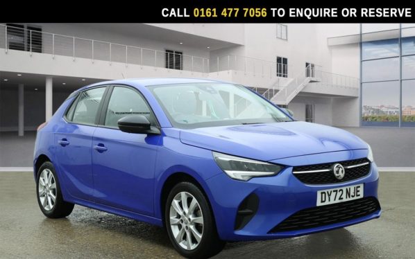Used 2022 BLUE VAUXHALL CORSA Hatchback 1.2 Design Hatchback 5dr Petrol Manual Euro 6 (75 ps) (reg. 2022-09-30) for sale in Stockport