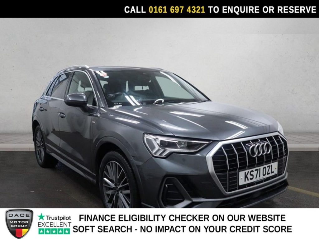 Used 2022 GREY AUDI Q3 SUV 1.5 TFSI CoD 35 S line SUV 5dr Petrol S Tronic Euro 6 (s/s) (150 ps) (reg. 2022-01-26) for sale in Manchester