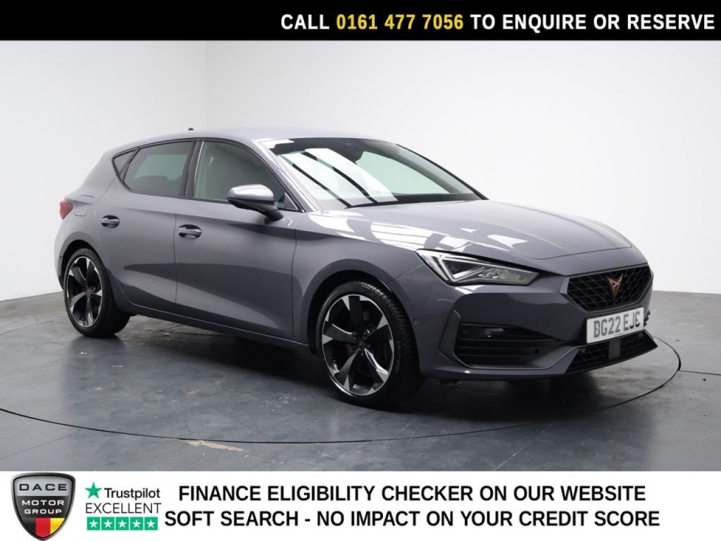Used 2022 GREY CUPRA LEON Hatchback 2.0 TSI VZ1 Hatchback 5dr Petrol DSG Euro 6 (s/s) (245 ps) (reg. 2022-06-27) for sale in Stockport