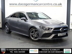Used 2022 GREY MERCEDES-BENZ CLA Saloon 1.3 CLA180 AMG Line Coupe 4dr Petrol 7G-DCT Euro 6 (s/s) (136 ps) (reg. 2022-01-17) for sale in Altrincham