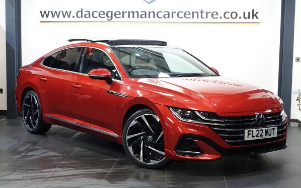 Used 2022 RED VOLKSWAGEN ARTEON Hatchback 2.0 TSI R-Line Fastback 5dr Petrol DSG Euro 6 (s/s) (190 ps) (reg. 2022-03-31) for sale in Altrincham