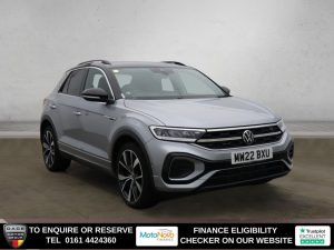 Used 2022 SILVER VOLKSWAGEN T-ROC SUV 1.5 TSI R-Line SUV 5dr Petrol DSG Euro 6 (s/s) (150 ps) (reg. 2022-08-19) for sale in Altrincham