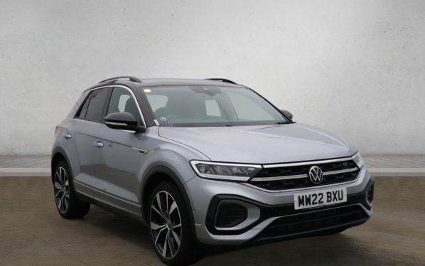 Used 2022 SILVER VOLKSWAGEN T-ROC SUV 1.5 TSI R-Line SUV 5dr Petrol DSG Euro 6 (s/s) (150 ps) (reg. 2022-08-19) for sale in Altrincham