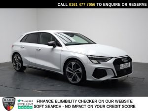 Used 2022 WHITE AUDI A3 Hatchback 1.5 TFSI 35 Edition 1 Sportback 5dr Petrol S Tronic Euro 6 (s/s) (150 ps) (reg. 2022-01-28) for sale in Stockport