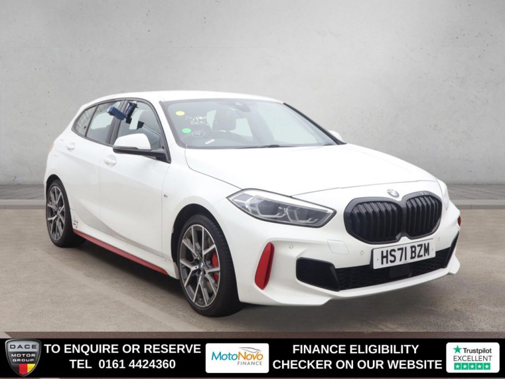Used 2022 WHITE BMW 1 SERIES Hatchback 2.0 128ti (LCP) Hatchback 5dr Petrol Auto Euro 6 (s/s) (265 ps) (reg. 2022-02-28) for sale in Altrincham