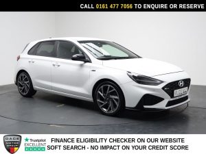 Used 2022 WHITE HYUNDAI I30 Hatchback 1.5 T-GDi MHEV N Line Hatchback 5dr Petrol Hybrid Manual Euro 6 (s/s) (159 ps) (reg. 2022-06-10) for sale in Stockport