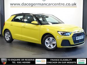 Used 2022 YELLOW AUDI A1 Hatchback 1.0 TFSI 30 Technik Sportback 5dr Petrol S Tronic Euro 6 (s/s) (110 ps) (reg. 2022-09-21) for sale in Altrincham