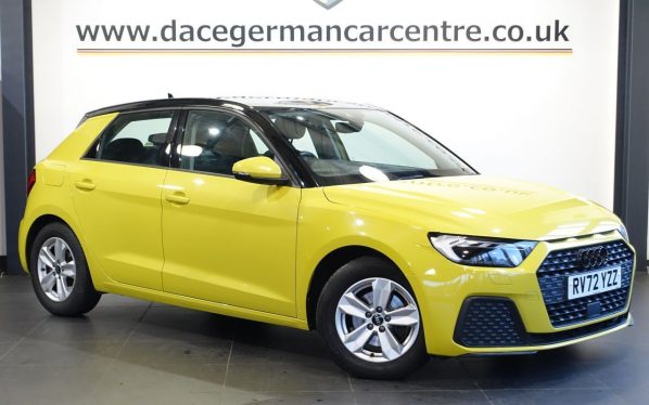 Used 2022 YELLOW AUDI A1 Hatchback 1.0 TFSI 30 Technik Sportback 5dr Petrol S Tronic Euro 6 (s/s) (110 ps) (reg. 2022-09-21) for sale in Altrincham