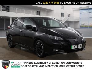 Used 2023 BLACK NISSAN LEAF Hatchback 39kWh N-Connecta Hatchback 5dr Electric Auto (150 ps) (reg. 2023-09-30) for sale in Stockport