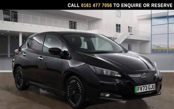 Used 2023 BLACK NISSAN LEAF Hatchback 39kWh N-Connecta Hatchback 5dr Electric Auto (150 ps) (reg. 2023-09-30) for sale in Stockport