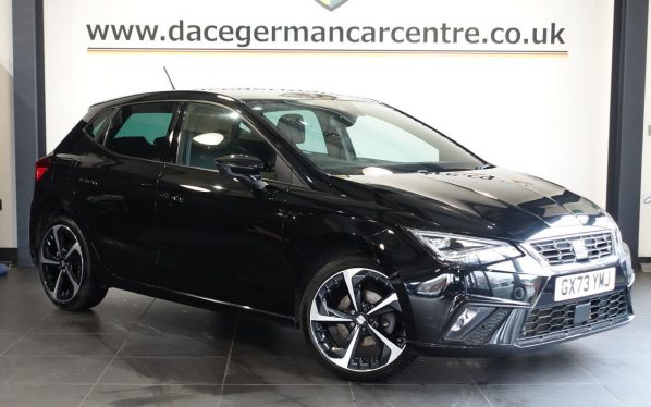 Used 2023 BLACK SEAT IBIZA Hatchback 1.0 TSI FR Sport Hatchback 5dr Petrol DSG Euro 6 (s/s) (110 ps) (reg. 2023-09-10) for sale in Altrincham